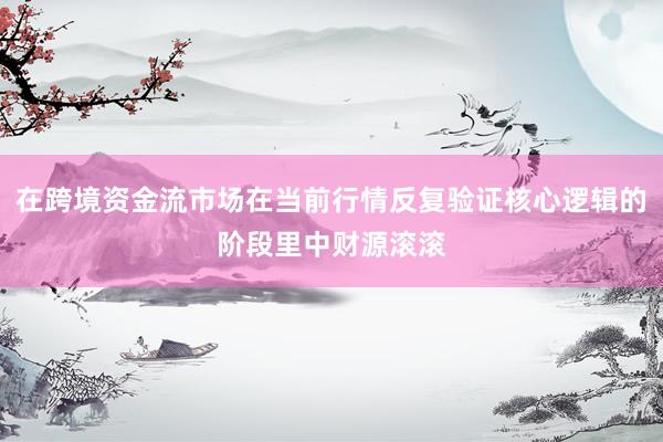 在跨境资金流市场在当前行情反复验证核心逻辑的阶段里中财源滚滚